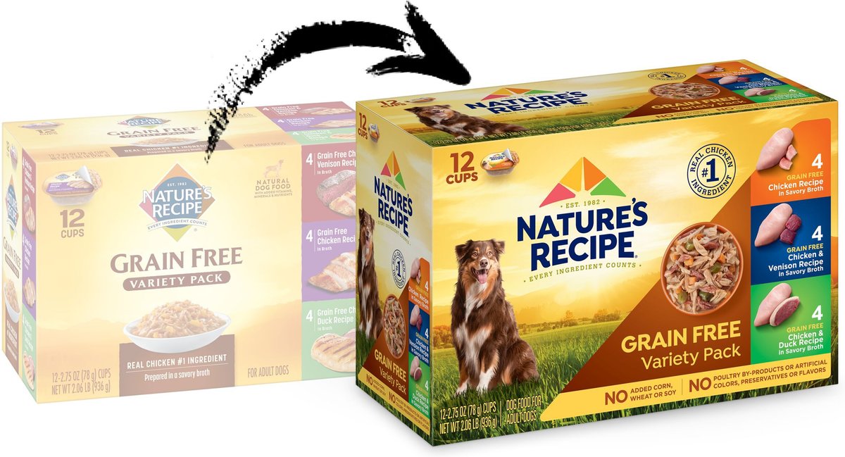 NATURE'S RECIPE Original GrainFree Variety Pack Wet Dog Food, 2.75oz