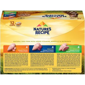 Nature's Recipe Original Grain-Free Variety Pack Wet Dog Food, 2.75-oz, case of 24