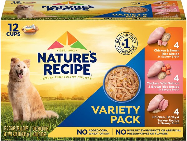 NATURE S RECIPE Original Variety Pack Canned Dog Food 2.75 oz