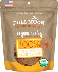 Full Moon Organic Chicken Jerky Human-Grade Dog Treats, 16-oz bag