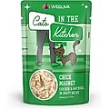 Weruva Cats in the Kitchen Chick Magnet Chicken & Mackerel Recipe Grain-Free Cat Food Pouches, 3-oz pouch, case of 12