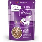 Weruva Cats in the Kitchen Love Me Tender Chicken & Duck Recipe Grain-Free Cat Food Pouches, 3-oz pouch, case of 12