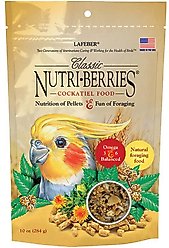 Lafeber Classic Nutri-Berries Cockatiel Food, 10-oz bag