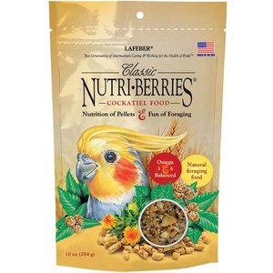 Lafeber Classic Nutri-Berries Cockatiel Food, 10-oz bag