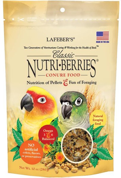 Lafeber Classic Nutri-Berries Conure Food, 10-oz bag slide 1 of 8