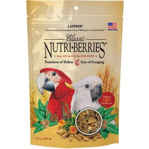 Lafeber Classic Nutri-Berries Macaw & Cockatoo Food, 10-oz bag