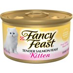FANCY FEAST Kitten Tender Salmon Feast Canned Cat Food, 3-oz, case of ...