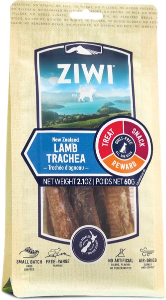 Ziwi Oral Health Air Dried Lamb Trachea Dog Chews, 2.1-oz bag slide 1 of 5