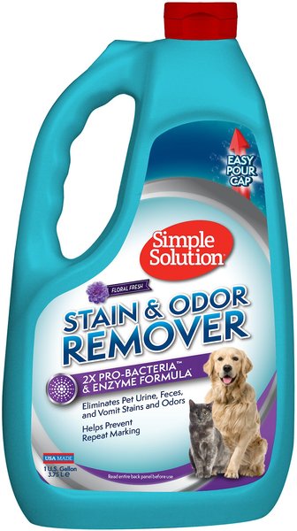 Simple Solution Pet Stain & Odor Remover with Pro-Bacteria & Enzyme Formula, 1-gallon slide 1 of 8