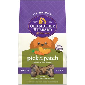 Old Mother Hubbard Mini Pick Of The Patch Grain-Free Biscuits Baked Dog Treats, 16-oz bag
