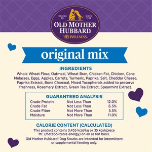 Old Mother Hubbard by Wellness Classic Original Mix Natural Small Oven-Baked Biscuits Dog Treats, 6-lb box