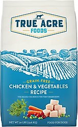 True Acre Foods Grain-Free Chicken & Vegetable Dry Dog Food, 30-lb bag