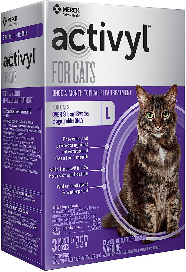 Activyl flea treatment sales for cats