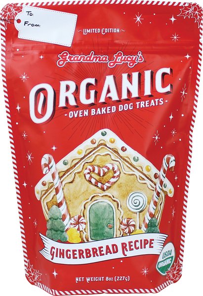 Grandma Lucy's Organic Gingerbread Oven Baked Dog Treats, 8-oz bag slide 1 of 2