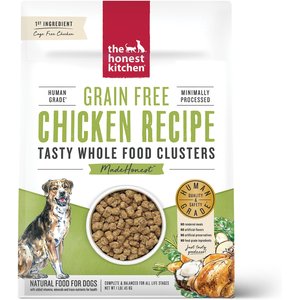 The Honest Kitchen Grain-Free Chicken Whole Food Clusters Dry Dog Food, 1-lb bag