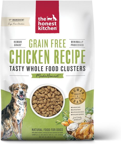 The Honest Kitchen Grain-Free Chicken Whole Food Clusters Dry Dog Food, 20-lb bag slide 1 of 11