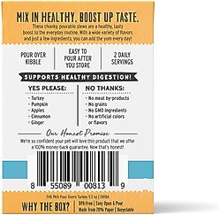 The Honest Kitchen Pumpkin POUR OVERS Turkey & Pumpkin Stew Wet Dog Food Topper, 5.5-oz, case of 12 slide 2 of 9