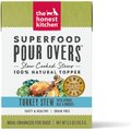 The Honest Kitchen Superfood POUR OVERS Turkey Stew with Veggies Wet Dog Food Topper, 5.5-oz, case of 12