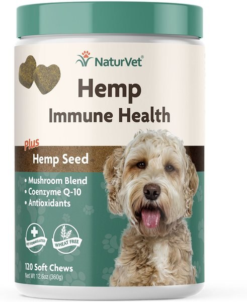 NaturVet Hemp Soft Chews Immune Supplement for Dogs, 120 count slide 1 of 1