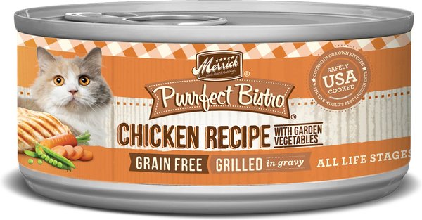 MERRICK Purrfect Bistro Grilled Chicken Recipe Grain Free Canned