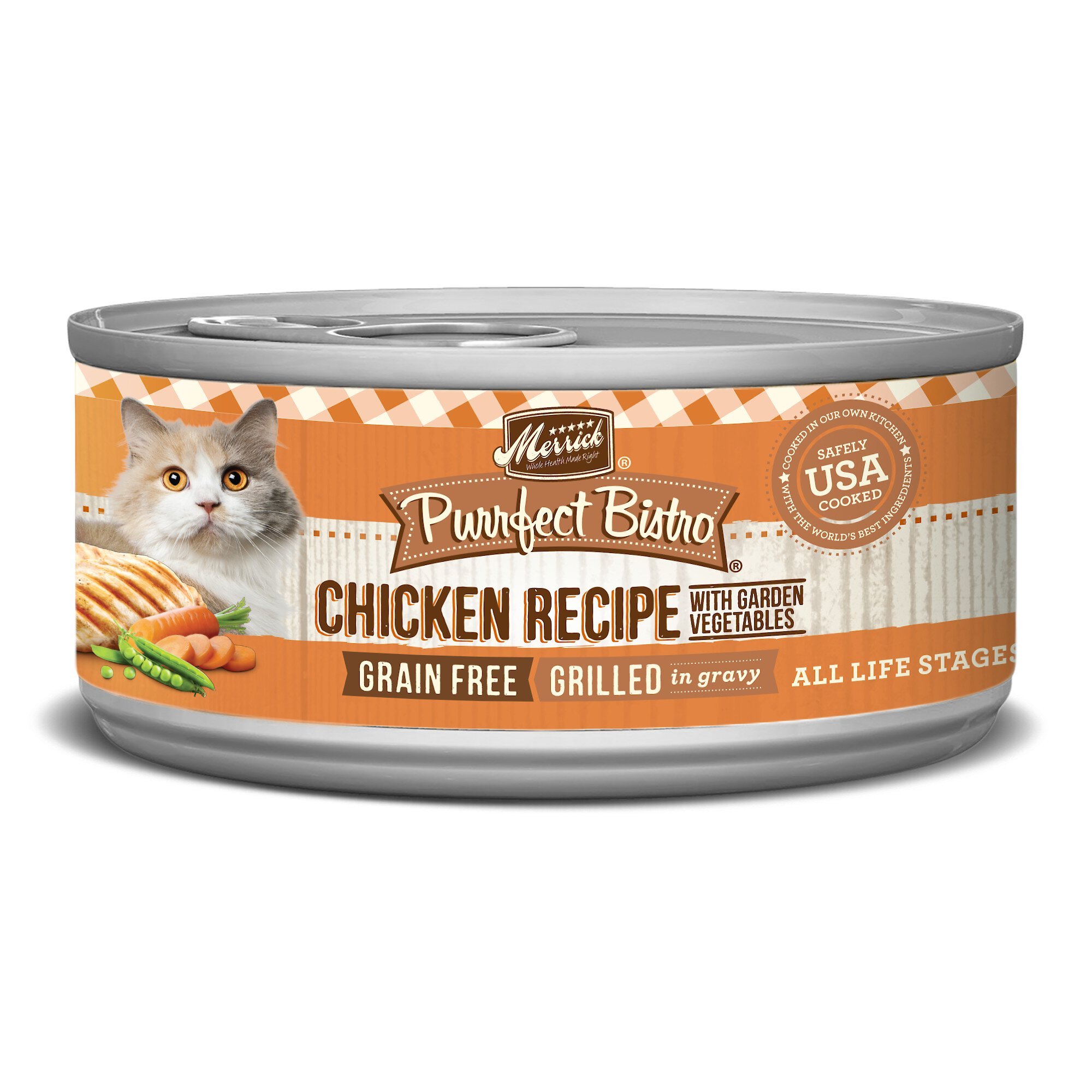 MERRICK Purrfect Bistro Grilled Chicken Recipe Grain Free Canned