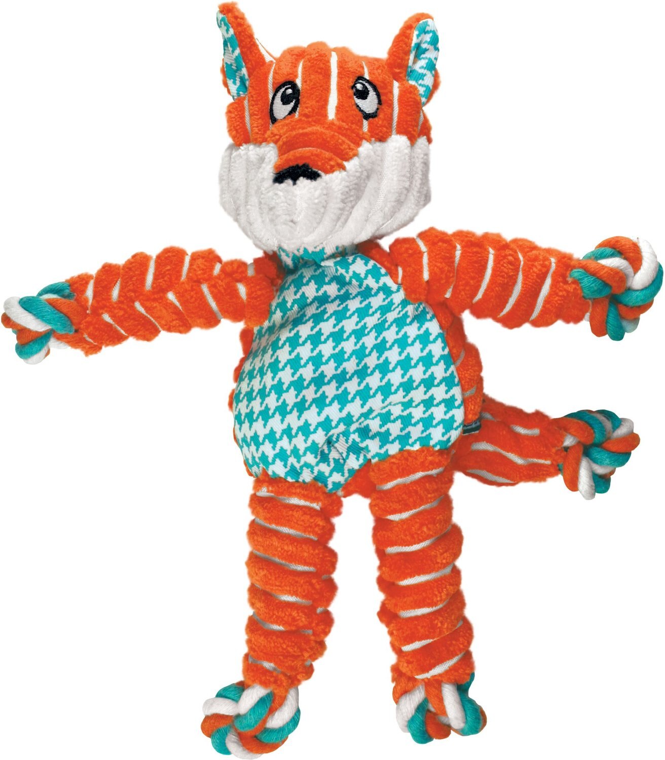 KONG Floppy Knots Dog Toy, Fox, Medium/Large