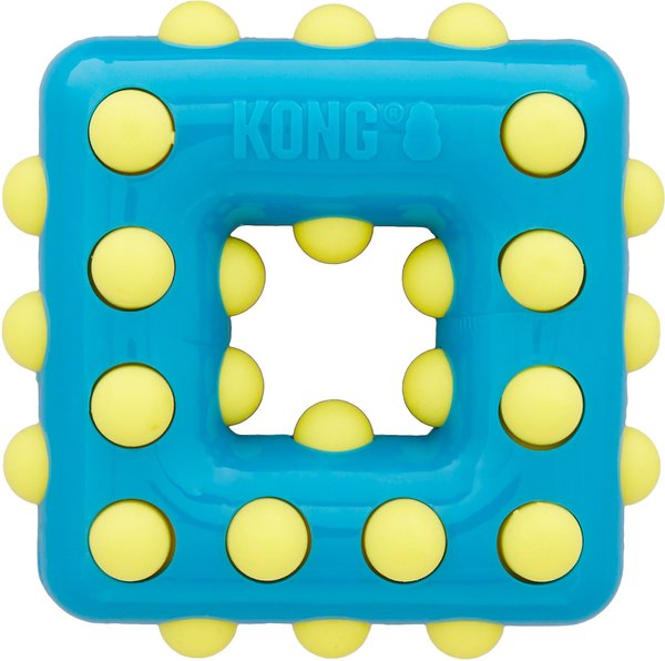 KONG Dotz Dog Toy, Small, Square