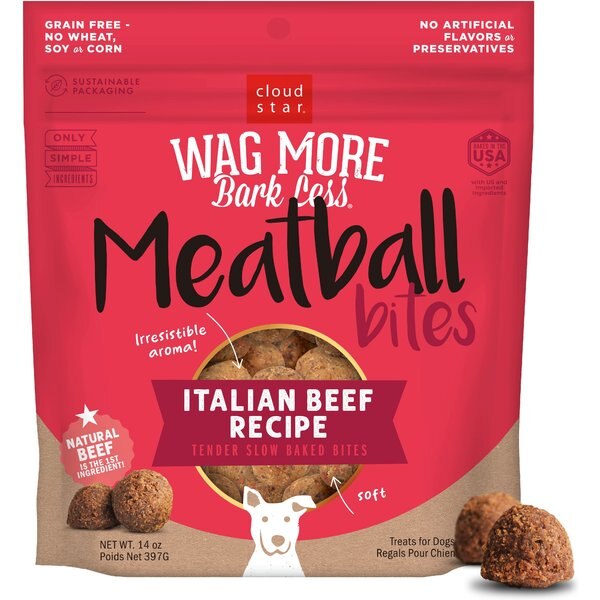 Cloud Star Wag More Bark Less Soft Chews with Beef Liver Grain-Free Dog Treats
