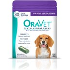 OraVet Hygiene Dental Chews for Medium Dogs, 25-50 lbs., 30 count