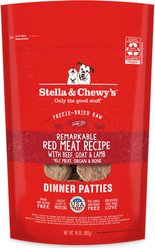 Stella & Chewy's Remarkable Red Meat Recipe Dinner Patties Freeze-Dried Raw Dog Food, 14-oz bag