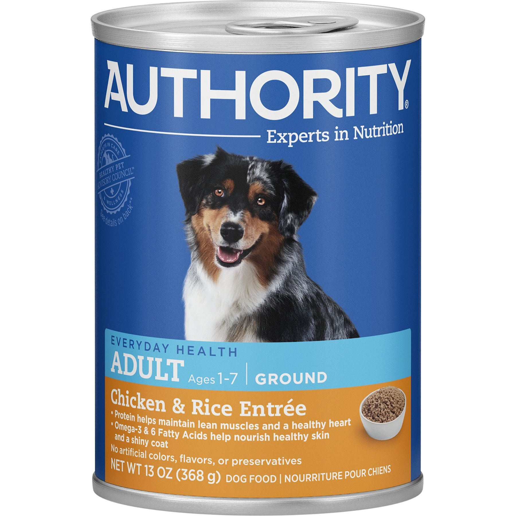 Authority canned dog on sale food