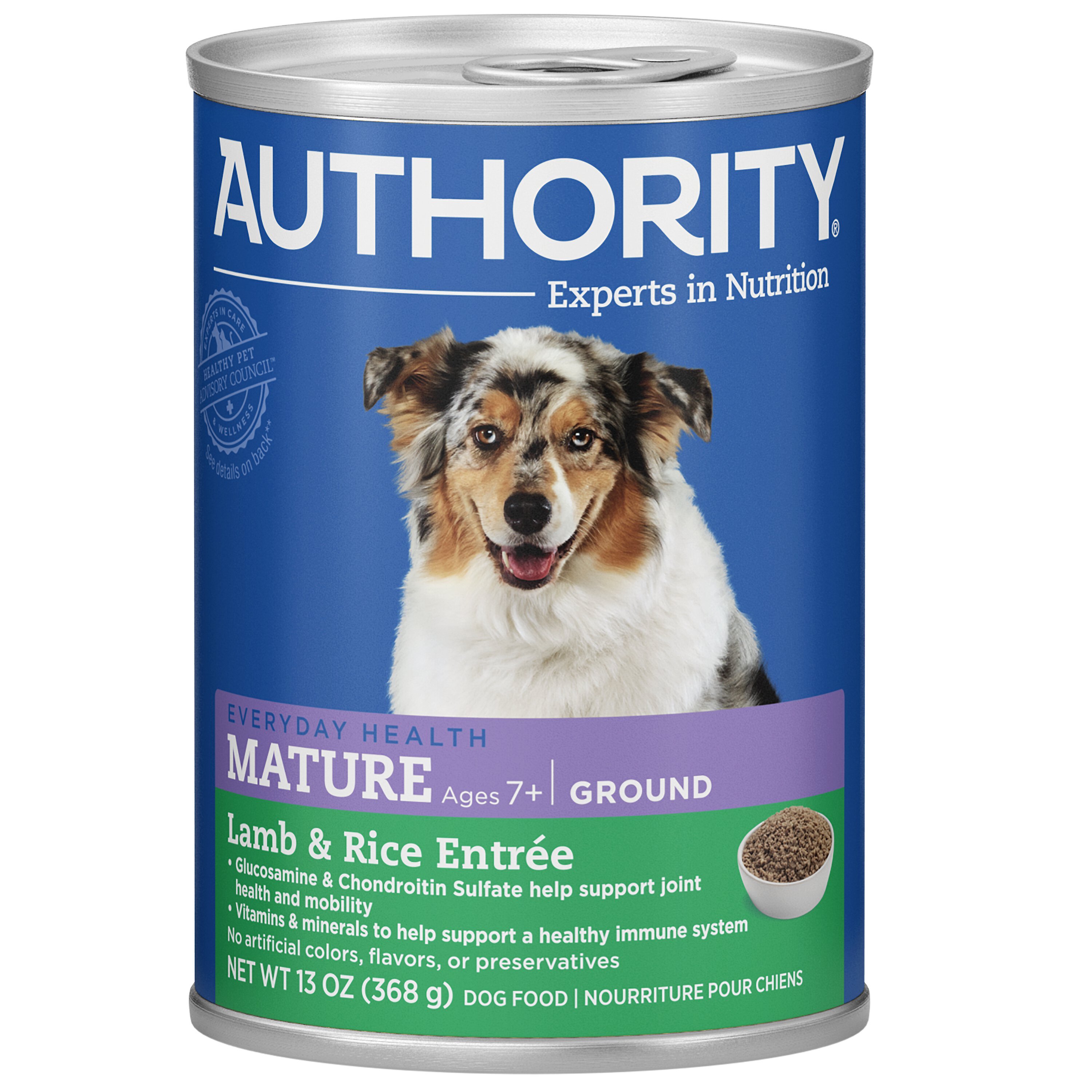 AUTHORITY Lamb Rice Entree Mature Ground Canned Dog Food reviews