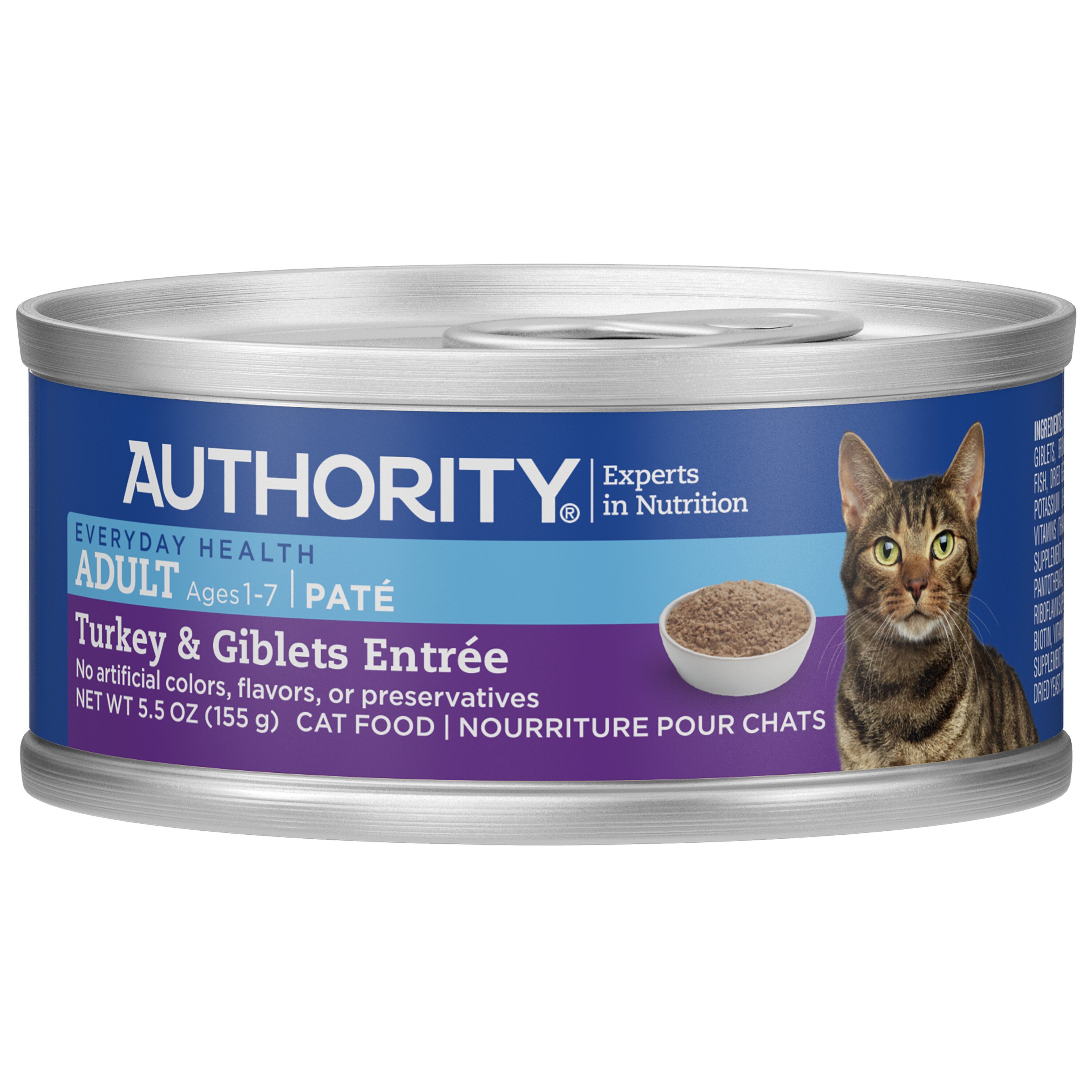 AUTHORITY Turkey Giblets Entree Adult Pate Canned Cat Food