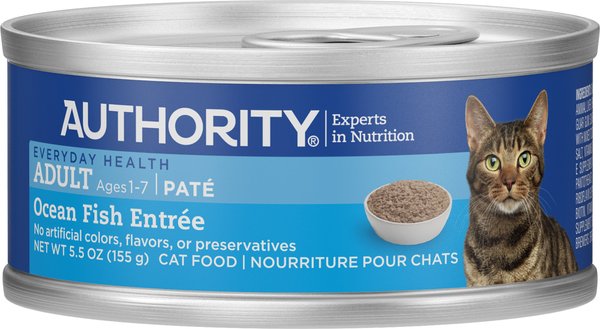 AUTHORITY Ocean Fish Entree Adult Pate Canned Cat Food 5.5 oz