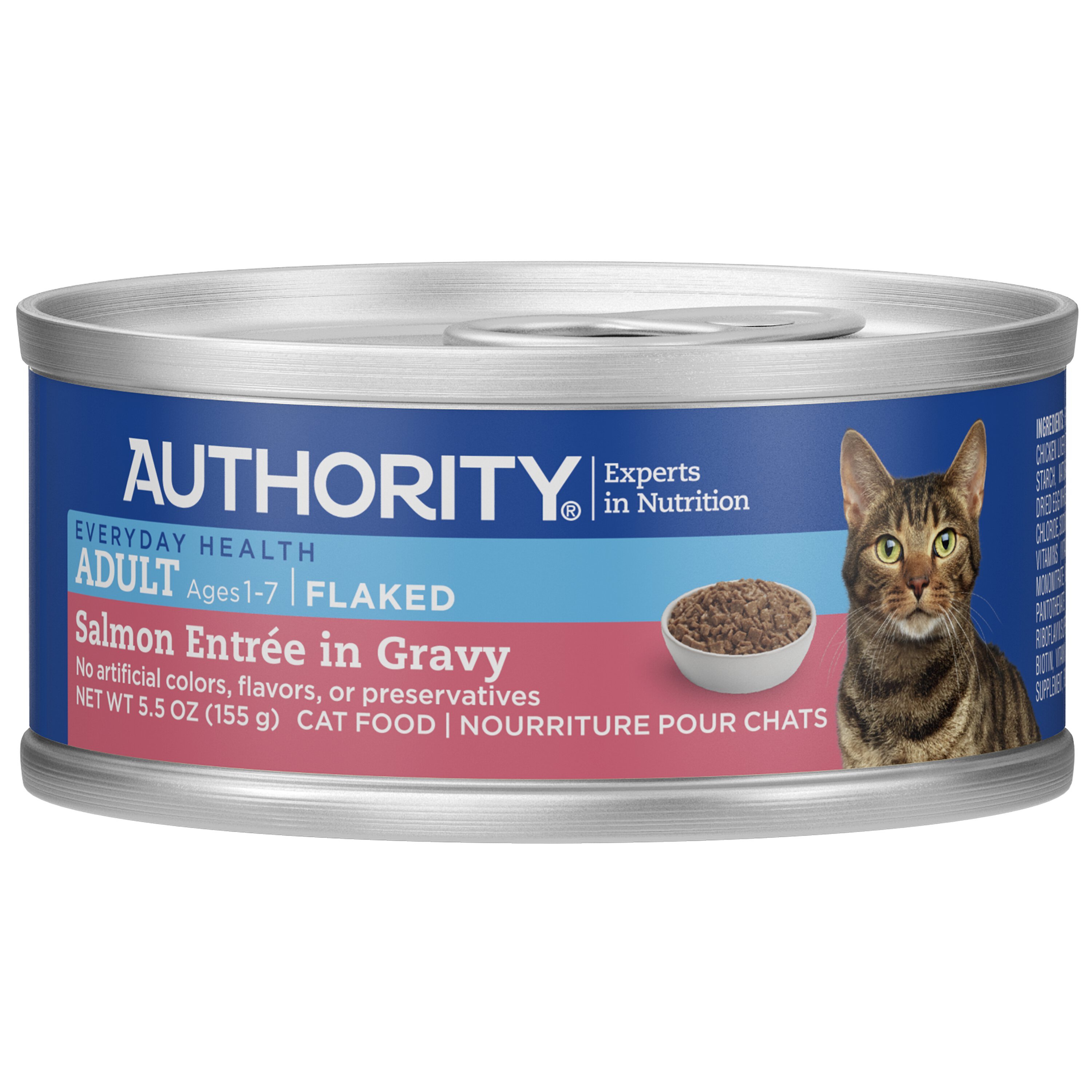 AUTHORITY Salmon Entree in Gravy Adult Flaked Canned Cat Food