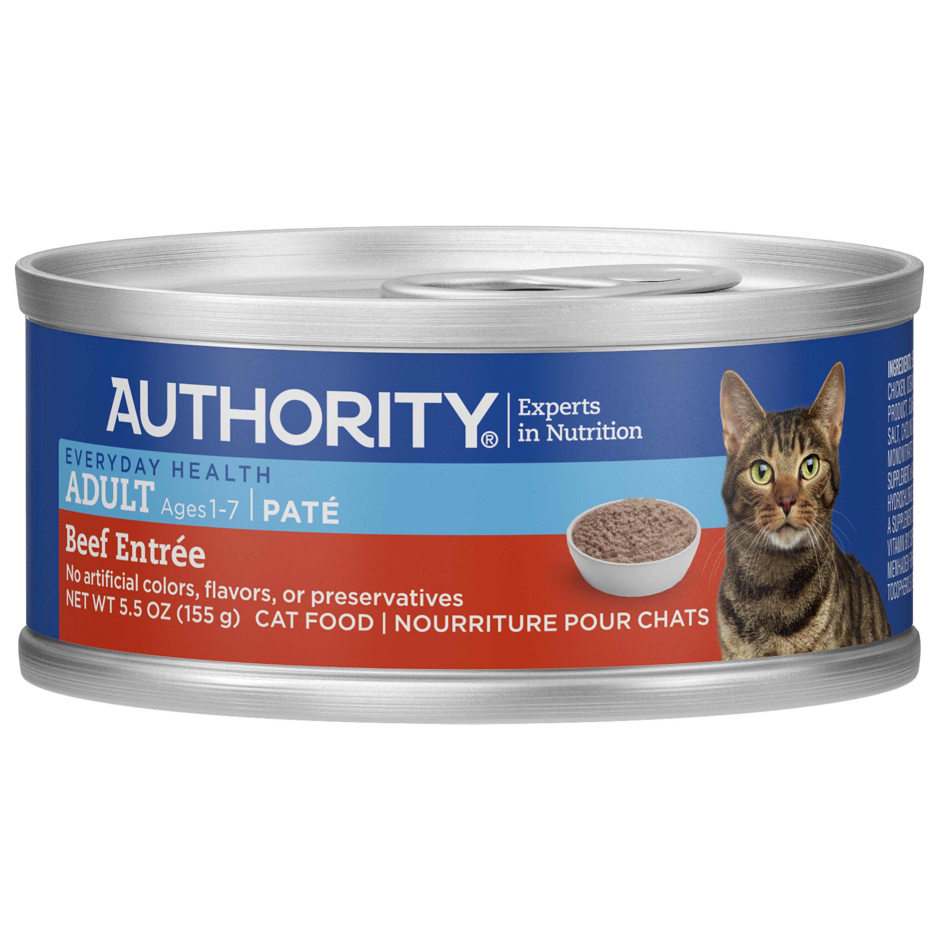 AUTHORITY Beef Entree Adult Pate Canned Cat Food Customer Questions