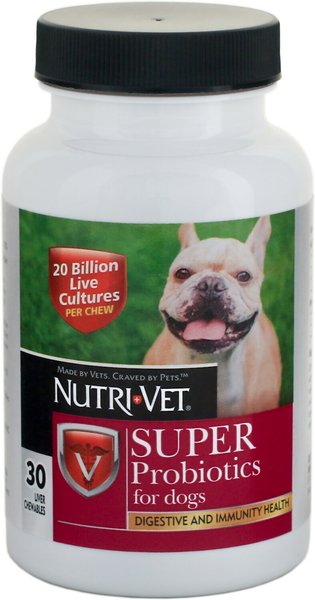 Discontinued - NUTRI-VET Super Probiotics Chewables Dog Supplement, 30 ...