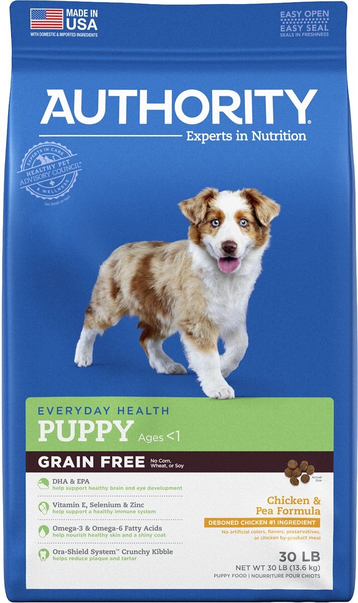 Authority Puppy Food - Grain Free, Chicken & Pea