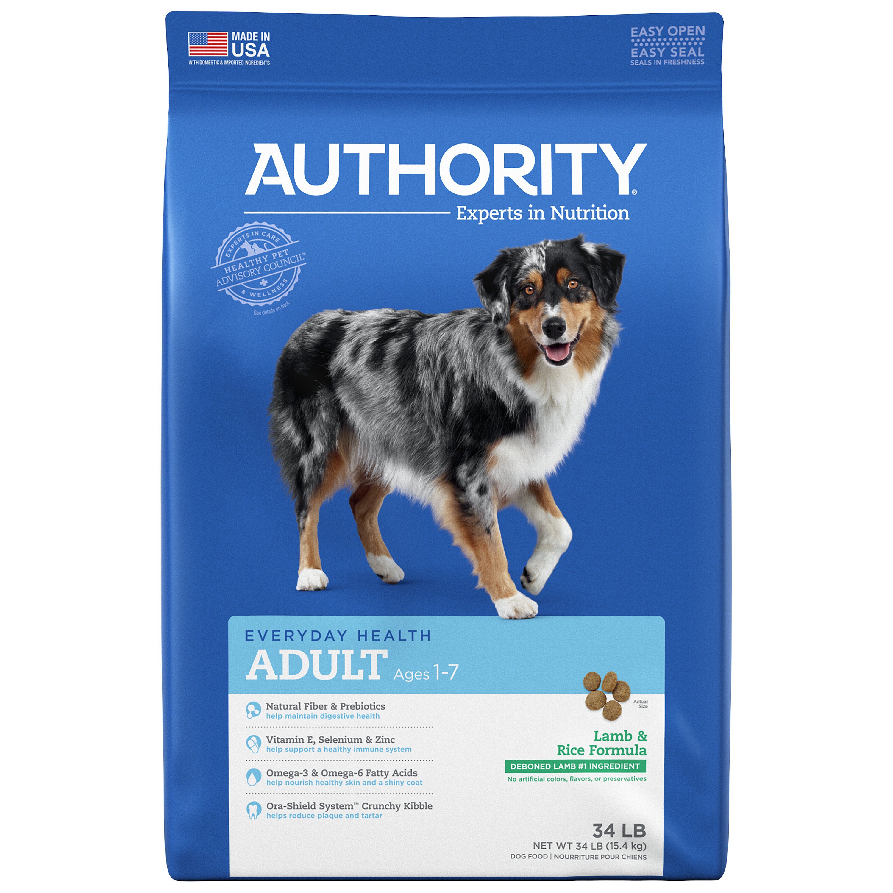 AUTHORITY Lamb Rice Formula Adult Dry Dog Food reviews Chewy