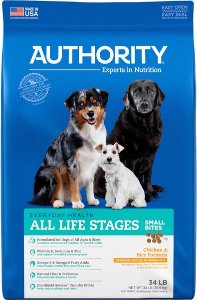 Authority dry dog store food