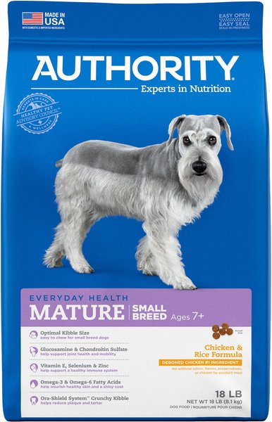 Authority Chicken Rice Formula Small Breed Senior Dry Dog Food