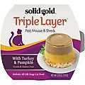 Solid Gold Triple Layer Mousse & Shreds with Real Turkey & Pumpkin Wet Cat Food, 2.75-oz, case of 6