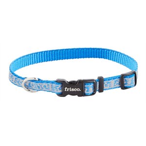Frisco Patterned Polyester Reflective Dog Collar, Hawaiian Floral, XS: 8 to 12-in neck, 3/8-in W