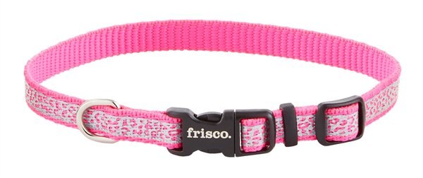 Frisco Patterned Polyester Reflective Dog Collar, Animal Print, X-Small: 8 to 12-in neck, 3/8-in wide slide 1 of 8