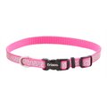 Frisco Patterned Polyester Reflective Dog Collar, Animal Print, X-Small: 8 to 12-in neck, 3/8-in wide