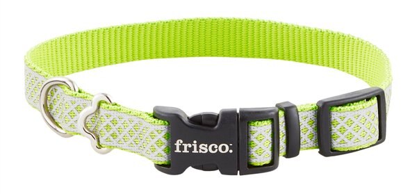 Frisco Patterned Polyester Reflective Dog Collar, Diamond Tile, Small: 10 to 14-in neck, 5/8-in wide slide 1 of 7