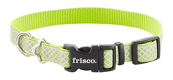 Frisco Patterned Polyester Reflective Dog Collar, Diamond Tile, Small: 10 to 14-in neck, 5/8-in wide slide 1 of 7