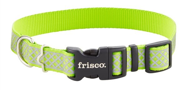 Frisco Patterned Polyester Reflective Dog Collar, Diamond Tile, Medium: 14 to 20-in neck, 1-in wide slide 1 of 7