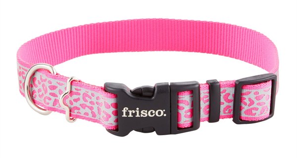 Frisco Patterned Polyester Reflective Dog Collar, Animal Print, Medium: 14 to 20-in neck, 1-in wide slide 1 of 7