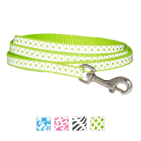 Frisco Patterned Nylon Reflective Dog Leash, Diamond Tile, X-Small: 6-ft long, 3/8-in wide slide 1 of 7